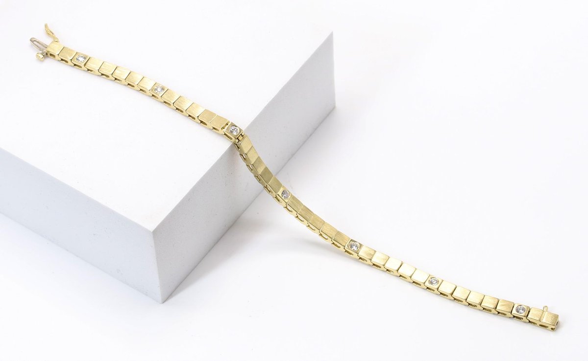 14k YG Diamond Bracelet