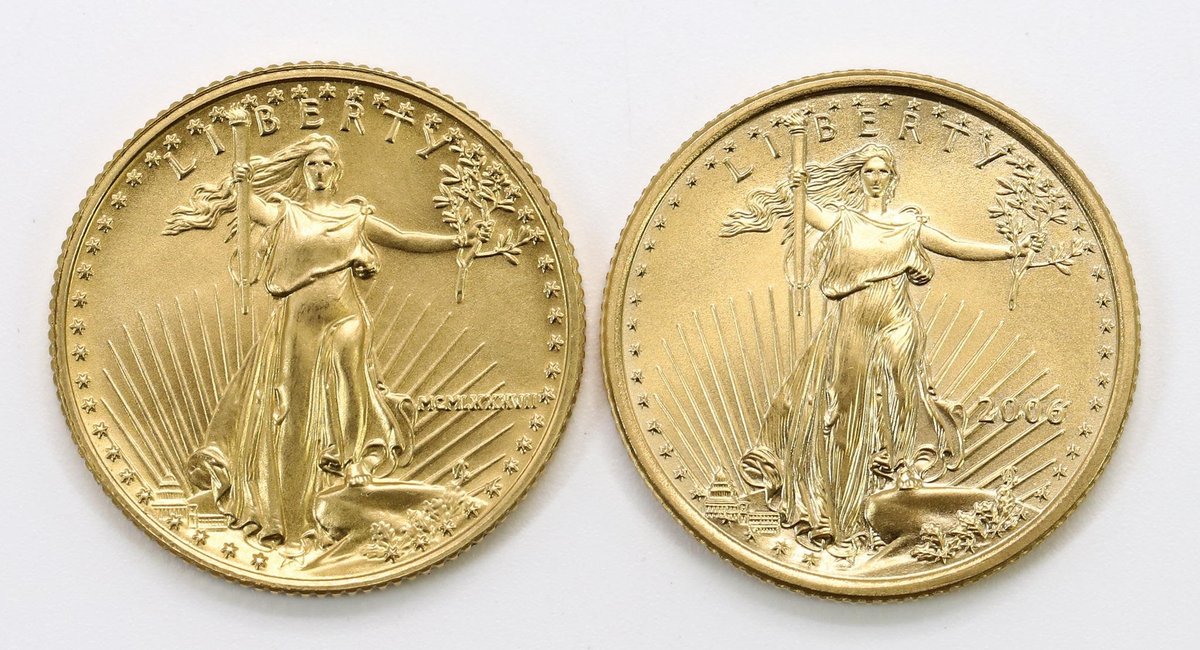 $25 1/4oz .999 Fine Gold Coins (2) 