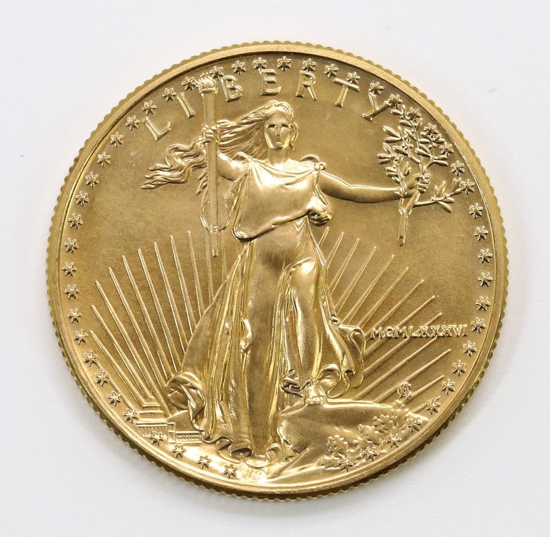 1986 $25 1/2 oz .999 Fine Gold Coin