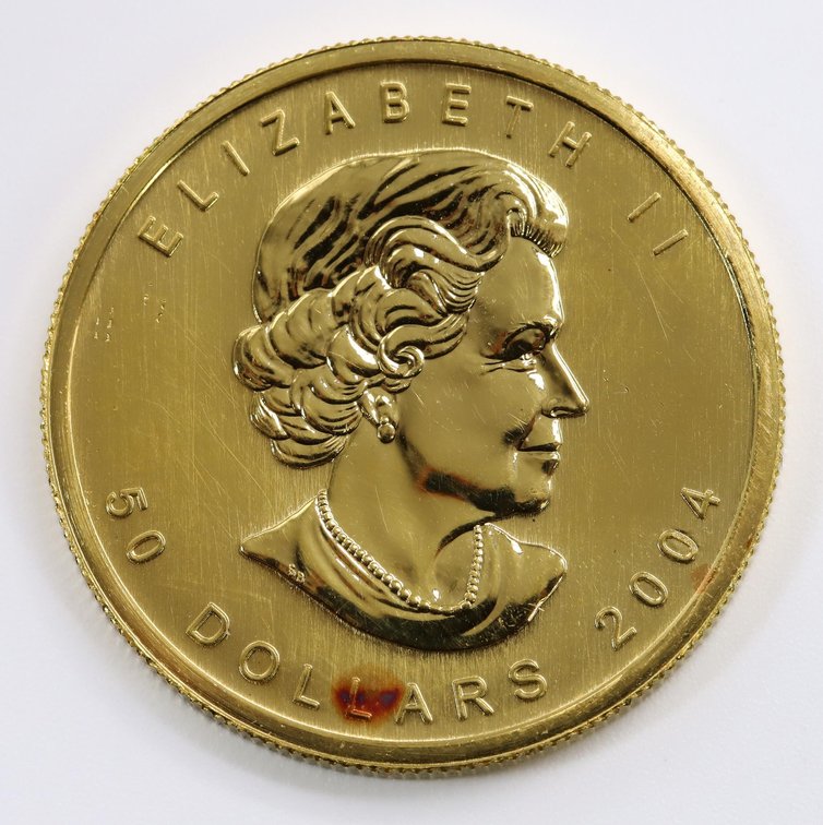2004 $50 Canadian 1 oz .999 Fine Gold Coin