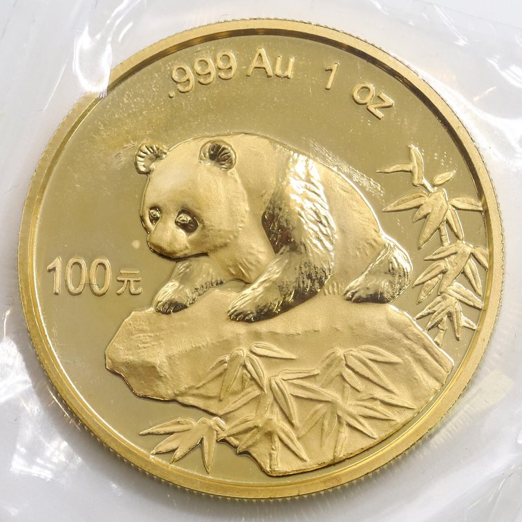 1999 100 Yuan Chinese 1oz .999 Fine Gold Coin