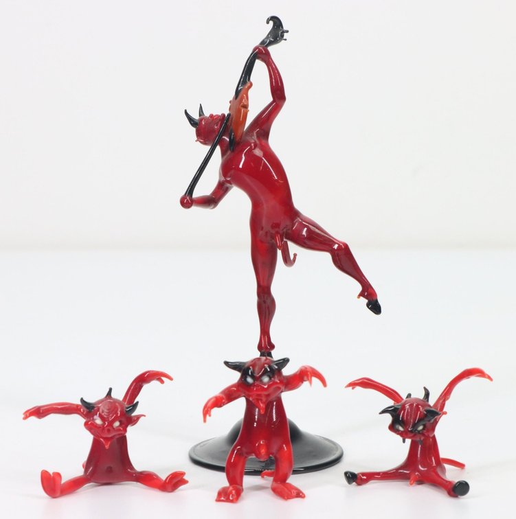 Art Glass Sculptures in the manner of Lucio Bubacco
