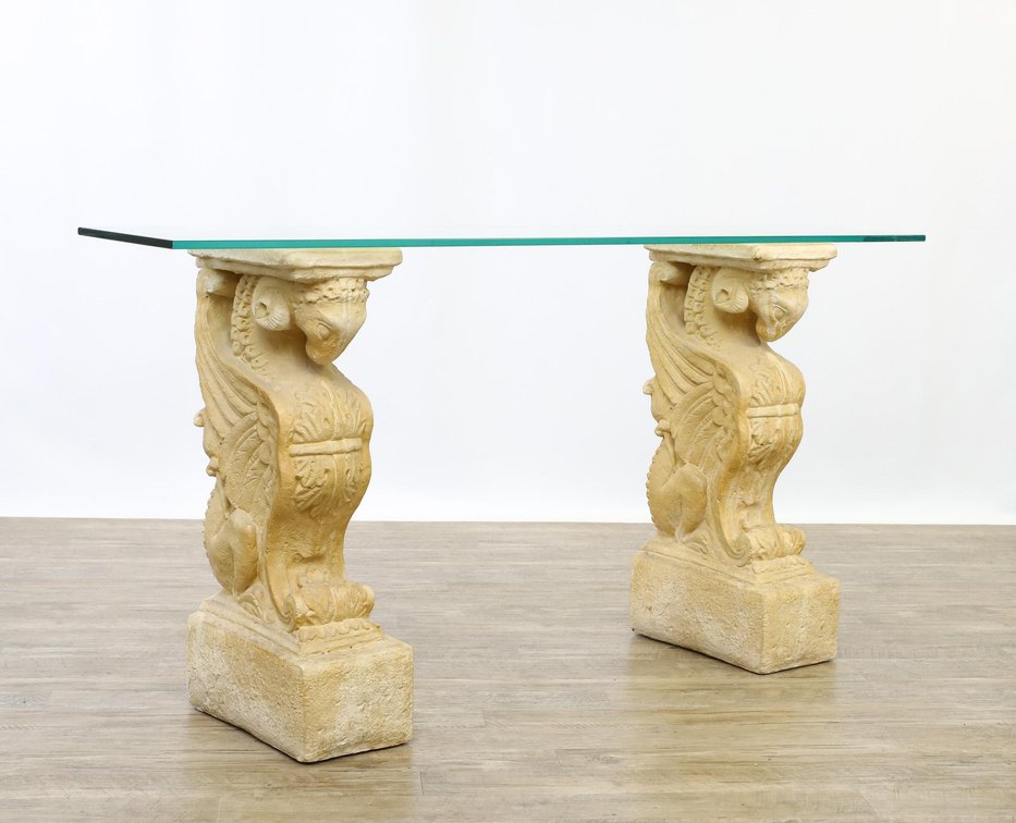 "Crius Chrysomallus" Statuary Console Table
