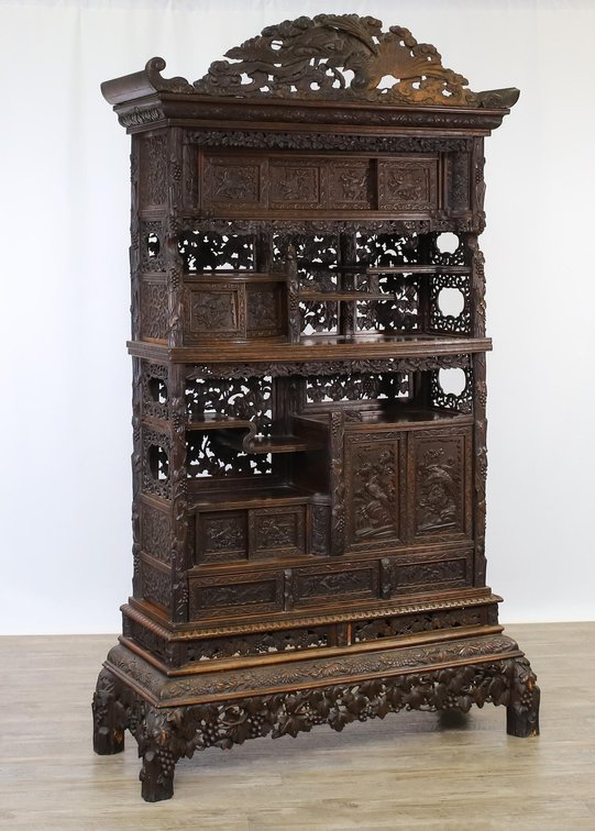 Chinese Huanghuali Etagere