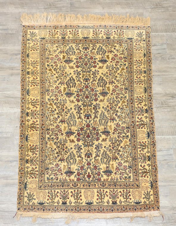 Signed Turkish Hereke Area Rug