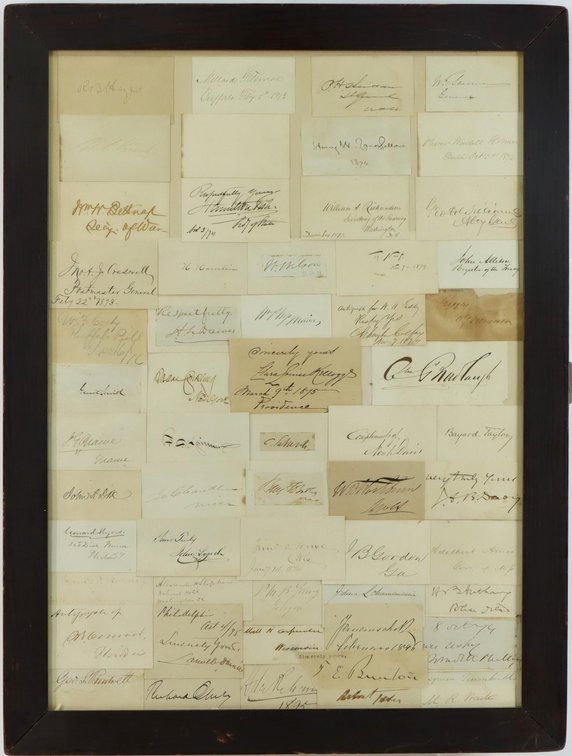 Collection of 19th century Autographs-Presidents, Politicians, Generals, and Other Notables