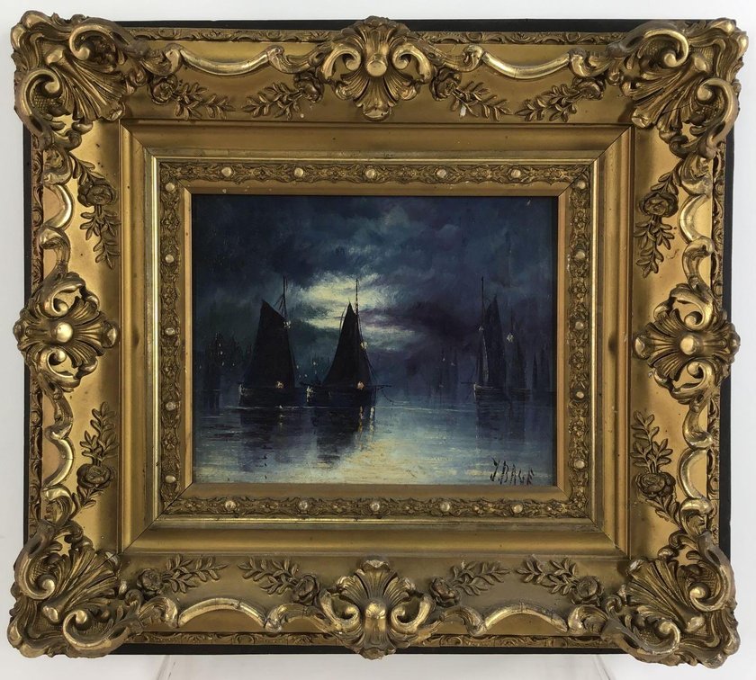 Oil on Canvas signed