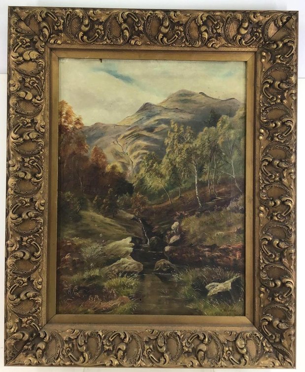 Oil on Canvas, signed "W. Williams"