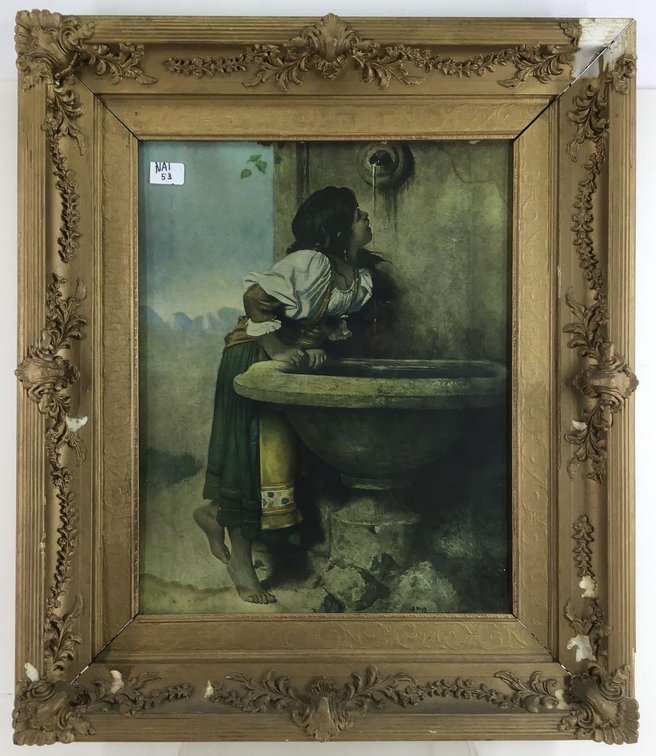 Print "Roman Girl at Fountain"