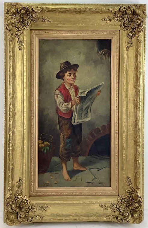Oil on Canvas, signed