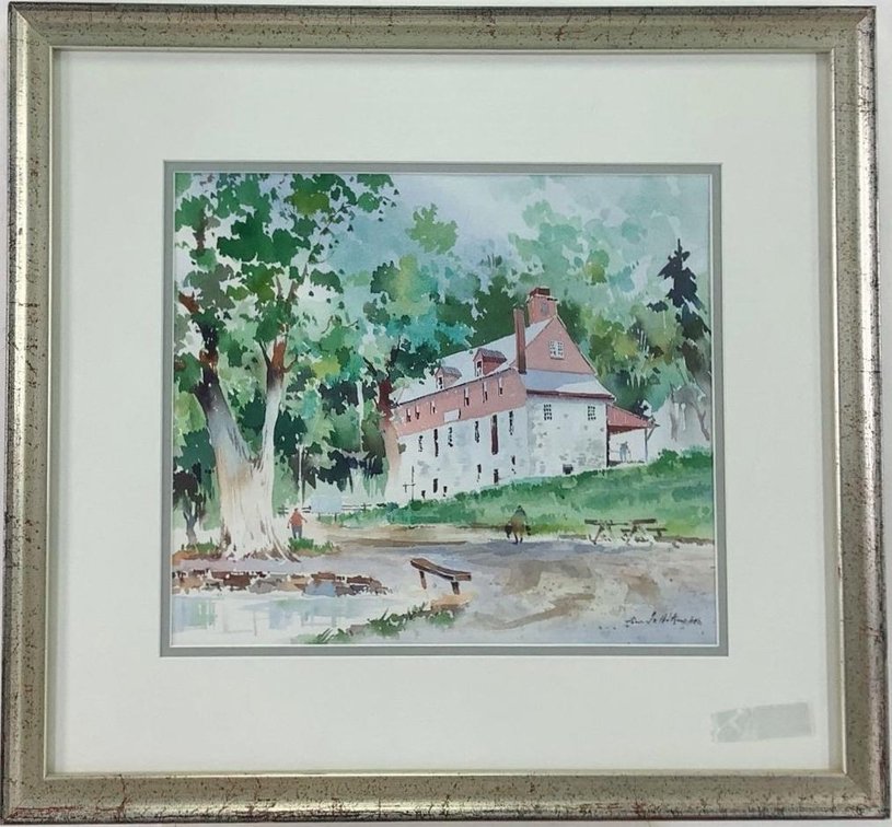 Watercolor, signed 