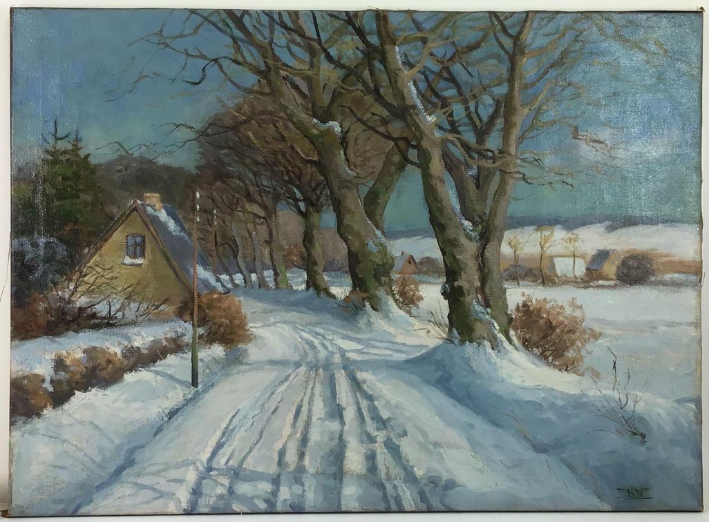 Oil on Canvas, signed
