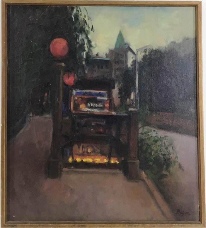Oil on Canvas signed "Bayon"