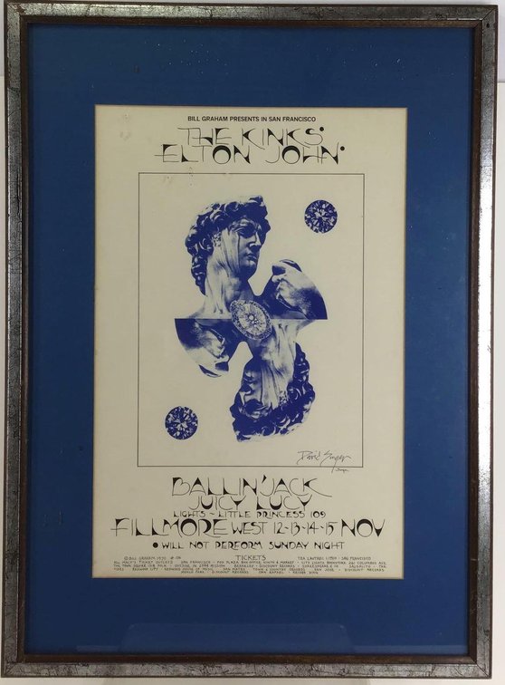 Signed David SInger Concert Poster