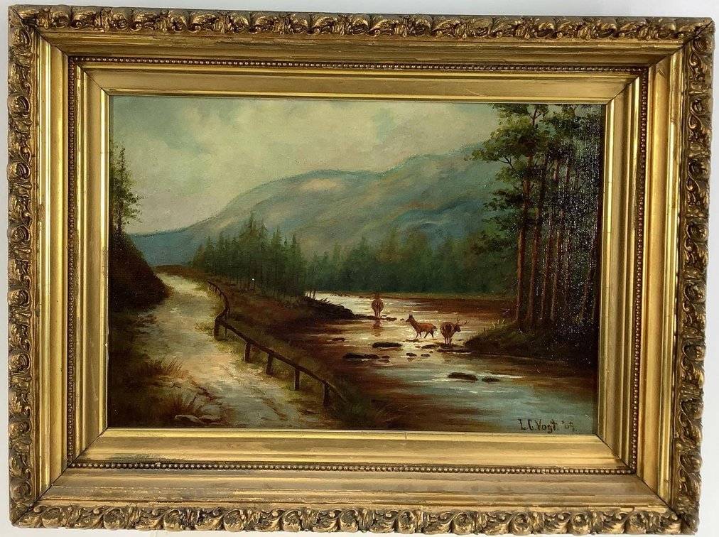 Oil on Canvas, signed "Vogt"