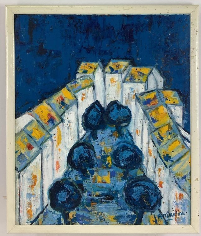 Oil on Canvas, signed