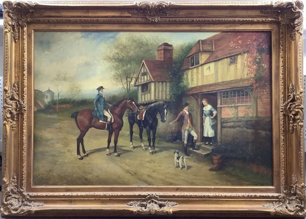Oil on Canvas, signed 