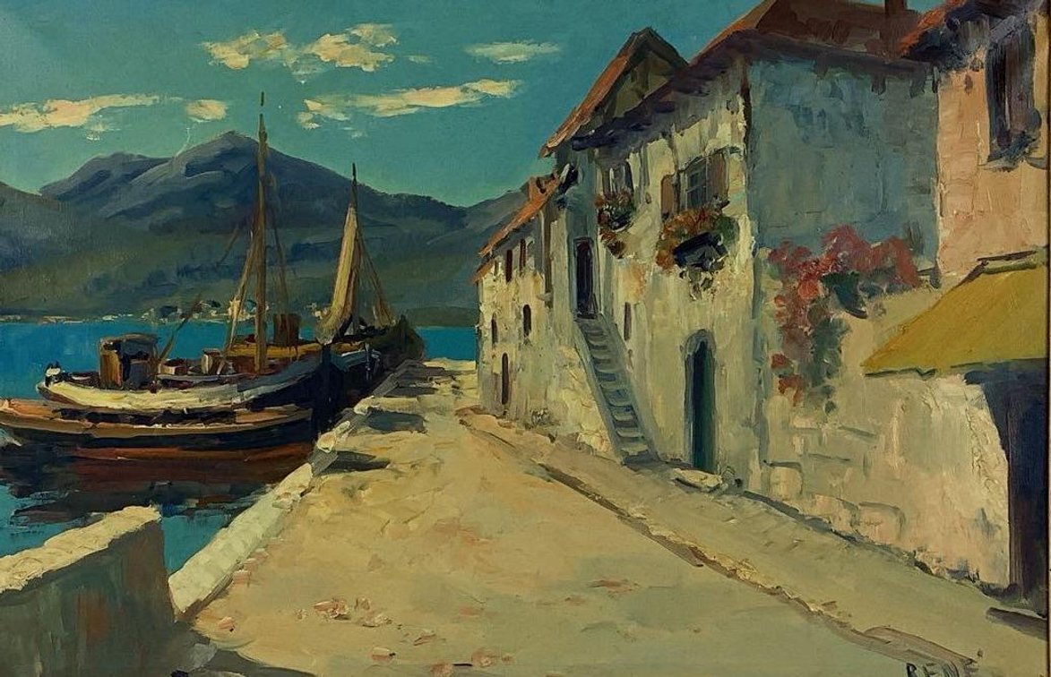 Oil on Canvas, signed "Rene"