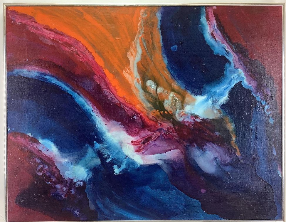 Oil on Canvas, signed