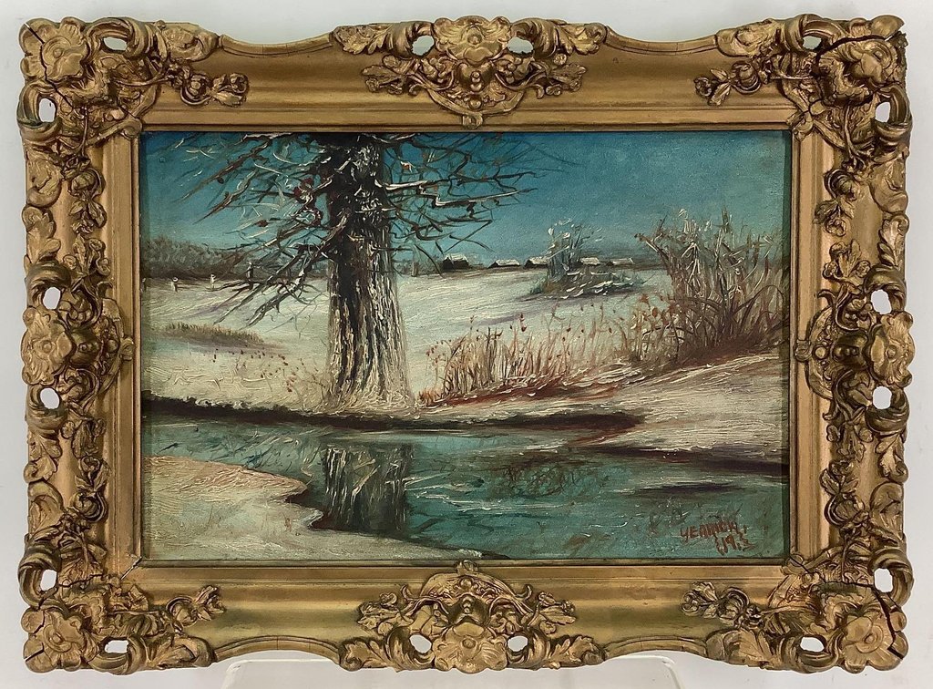 Oil on Board, signed
