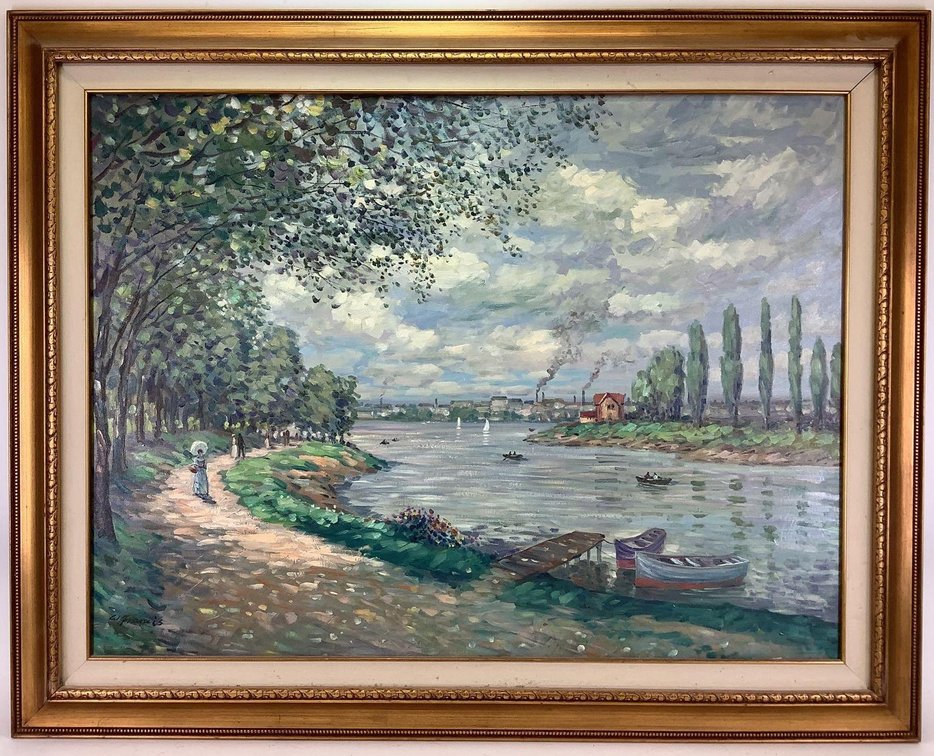 Oil on Canvas, signed