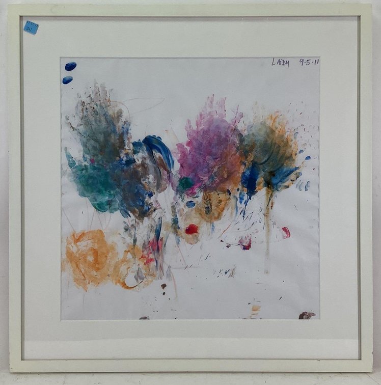 Oil on Paper, signed