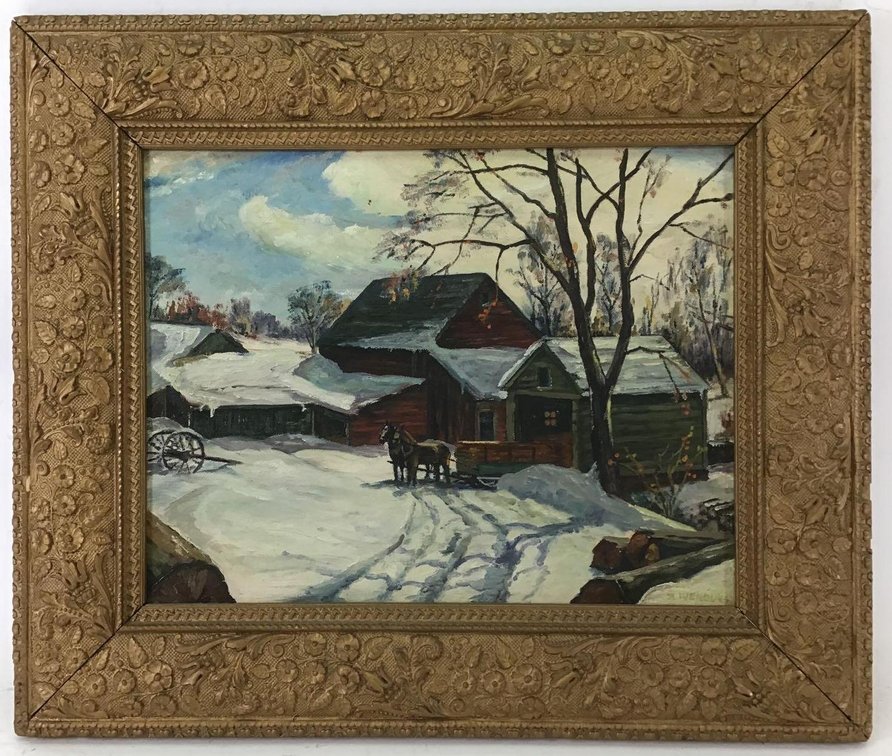 Oil on Canvas, signed
