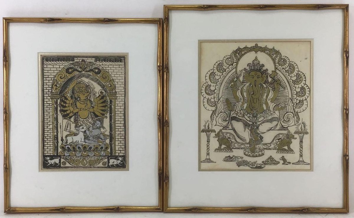 Complementing Artwork of Hindu Gods