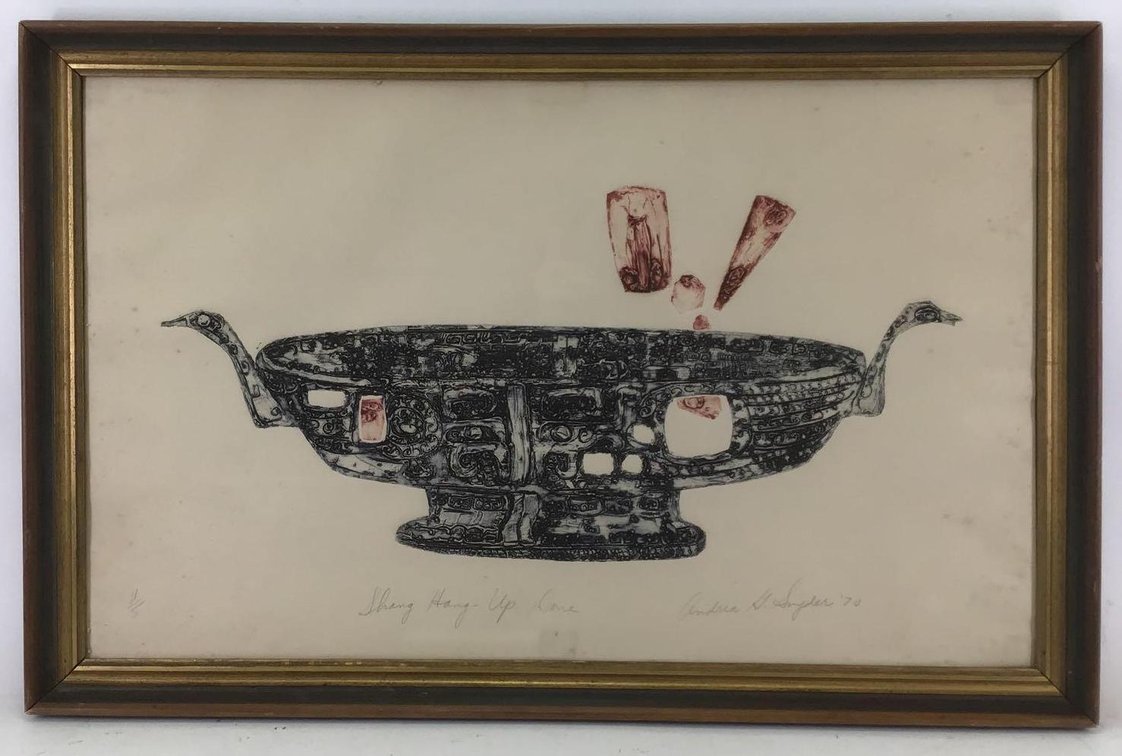 Etching, signed