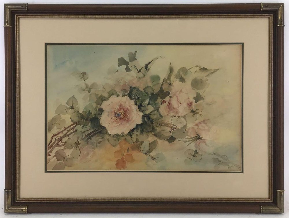 Watercolor, signed