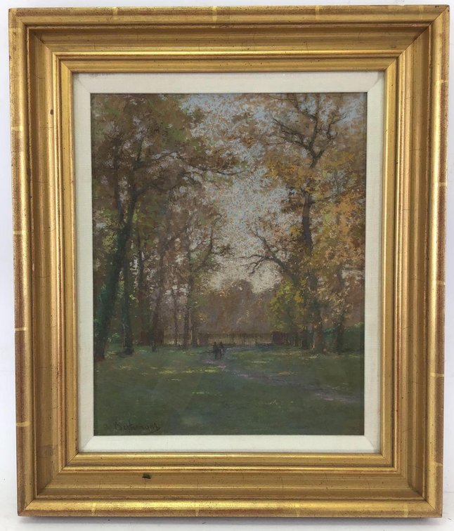 Pastel, signed