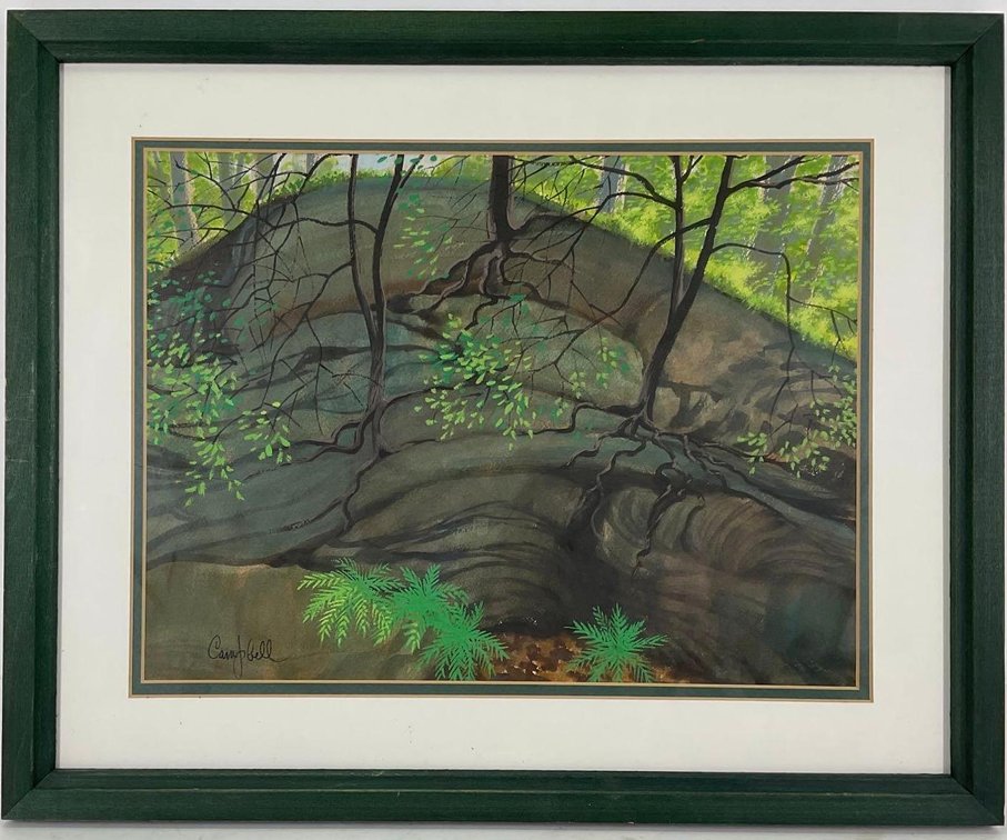 Gouache, signed