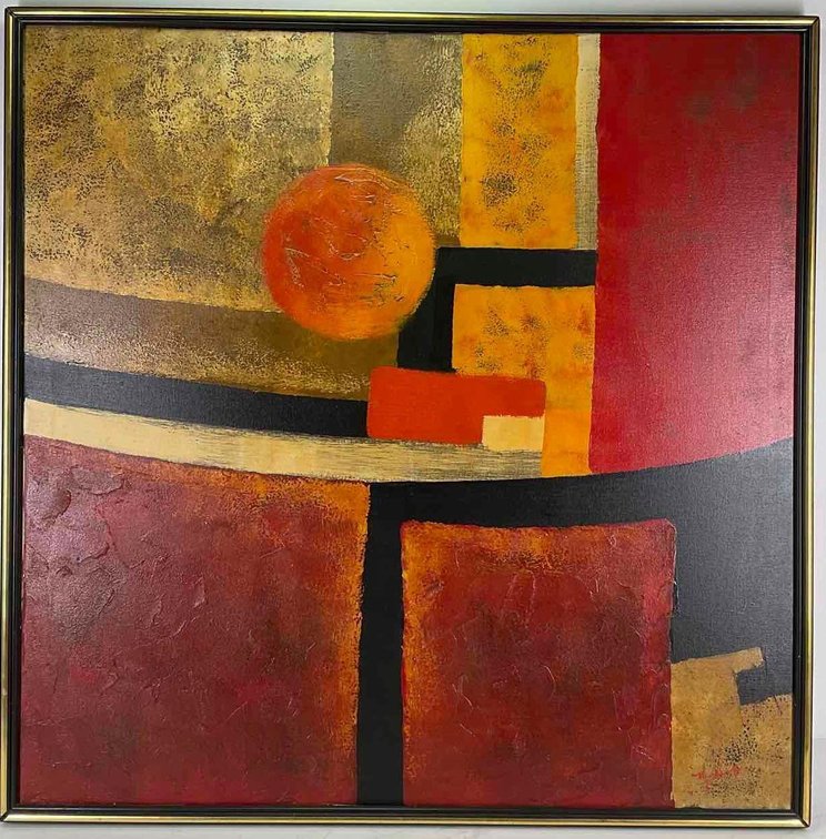 Oil on canvas, signed