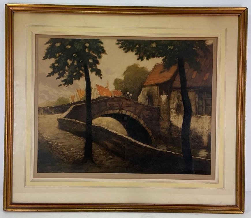Etching, signed