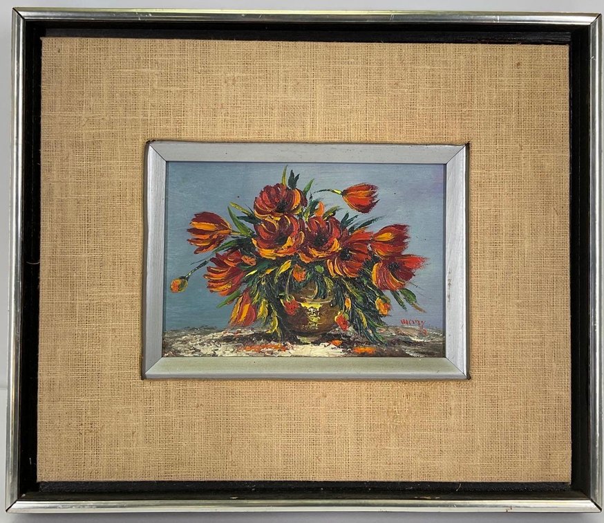 Oil on Panel, signed