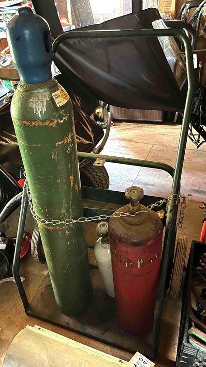 Welding Cart with Tanks