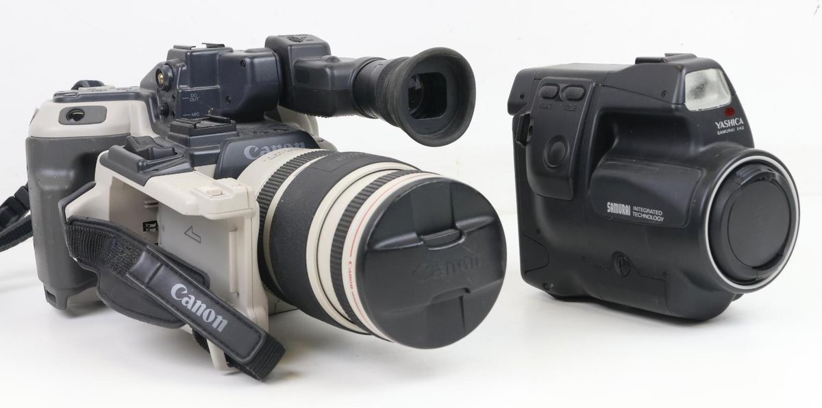 Canon Video Camera & Yashica Samurai Camera