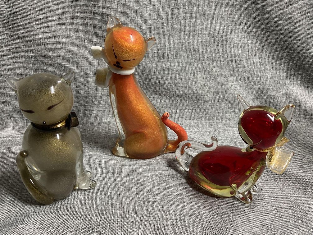Murano Glass Cats