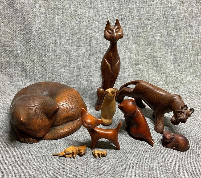 Carved Cats