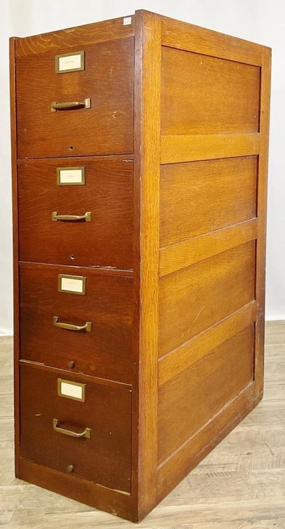 The Globe-Warwick Co. Oak Cabinet