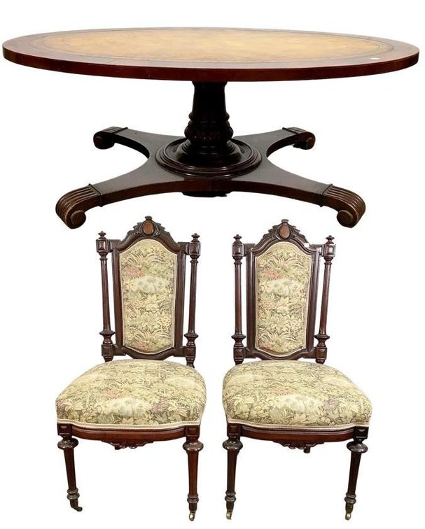 Victorian Chairs & Table