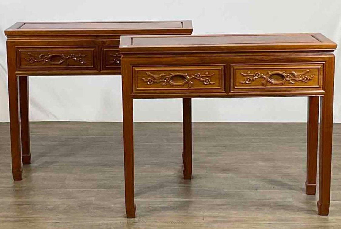 Pair of Chinese Chippendale Style Tables