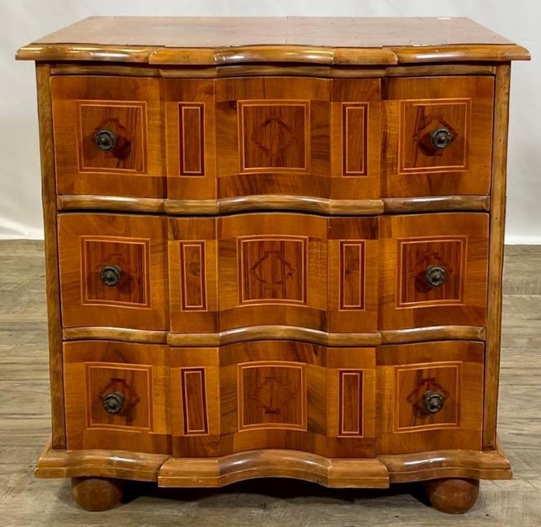 Veneered 3-Drawer Chest