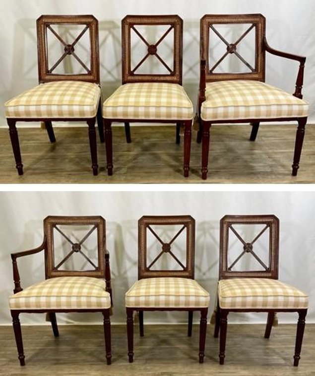 Regency Style Armchairs (2) and Side Chairs (4)