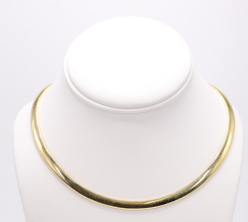 14k YG Omega Necklace