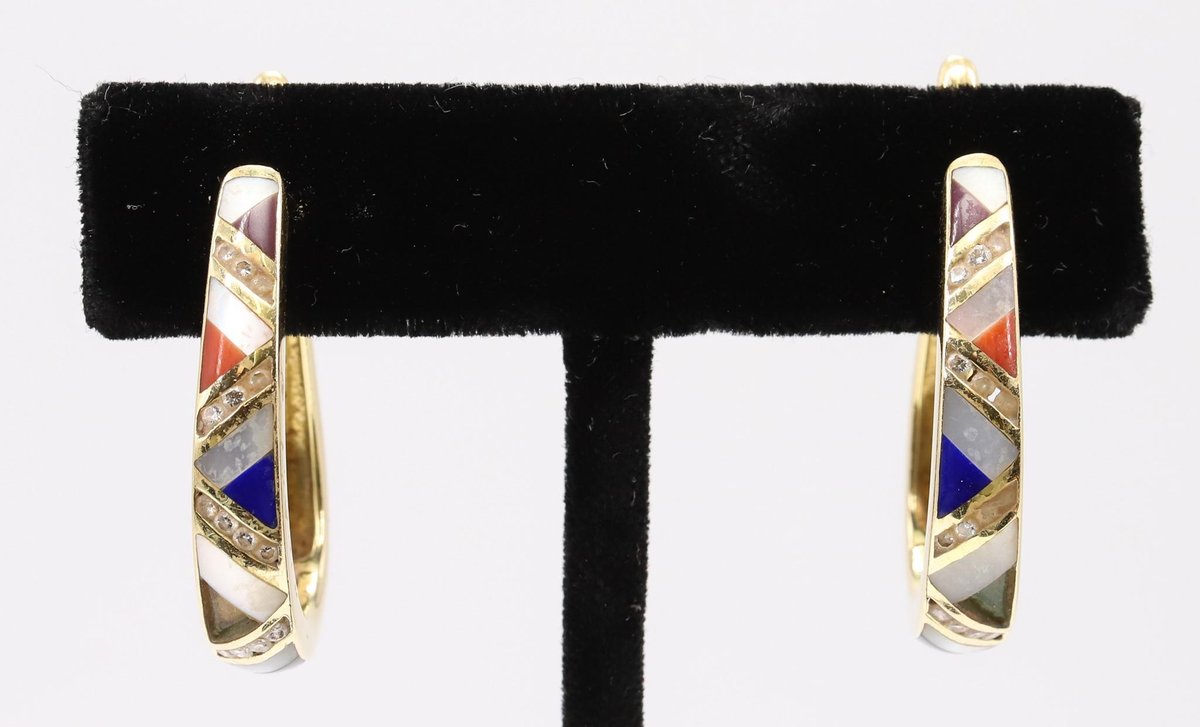 Asch Grossbart 14k Diamond Earrings 