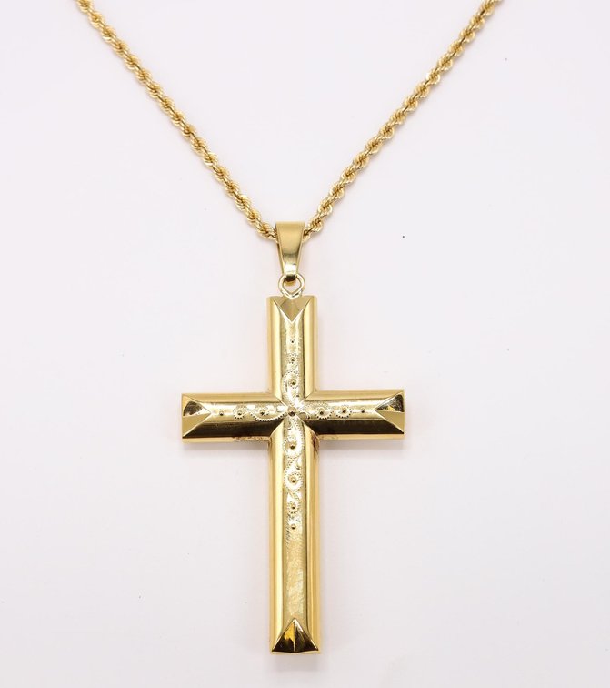 14k YG Necklace and Pendant