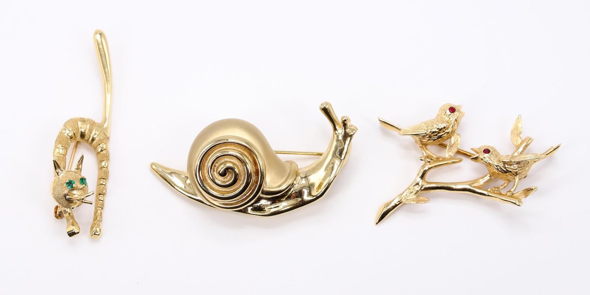14k YG Novelty Pins