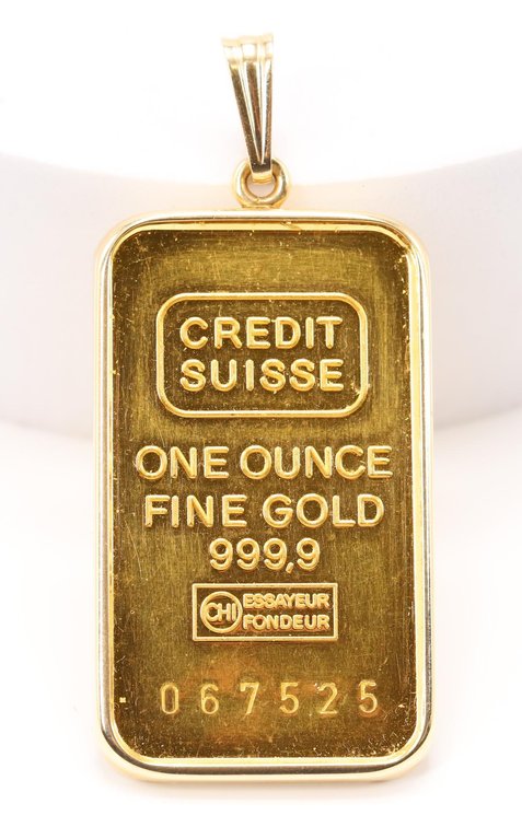 Credit Suisse 1oz Fine Gold Pendant