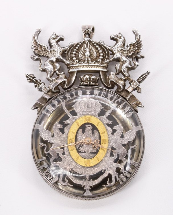 After Paul Flato 1866 Mexican Peso Pendant Watch
